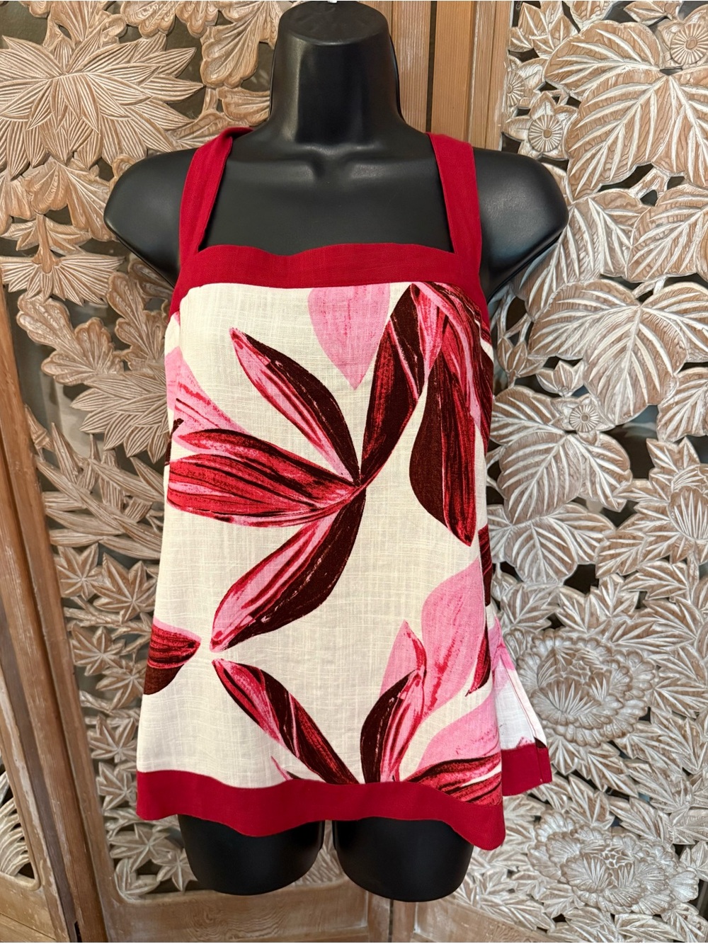 Botanical Print Halter Top